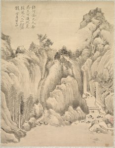 Cascata e rocce, 1847 da Tsubaki Chinzan