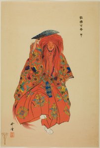 Shojo, dalla serie "Cento no drama (Nogaku hyakuban)" da Tsukioka Kogyo