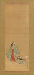 La Terza Principessa con il suo Gatto, dalle Nuove Erbe I Wakana I da Tsukioka Masanobu