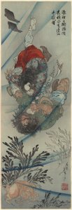 Chang Shun lotta con Li K da Tsukioka Yoshitoshi