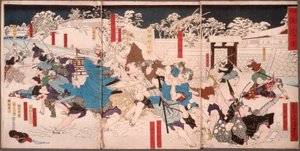 Fiori caduti nella neve da Tsukioka Yoshitoshi