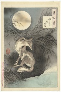 Luna della pianura di Musashi da Tsukioka Yoshitoshi