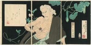 Onoe Kikugorō V come Ibara da Tsukioka Yoshitoshi