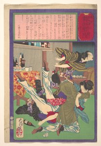 Postal Hōchi Zeitung Nr. 645, Engländer vergewaltigt Tochter eines Weinhändlers da Tsukioka Yoshitoshi