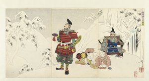 Separazione di Yoshitsune e Shizuka gozen nelle montagne di Yoshino, 1892