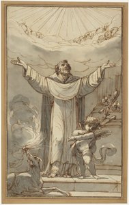 San Domenico in preghiera da Ubaldo Gandolfi