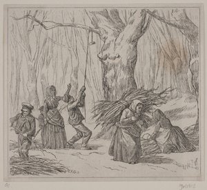 Illustrazione per "Efterårsstormen", poesia di Christian Richardt