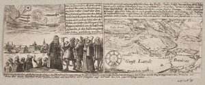Cometa che apparve a Grossvardein, Transilvania, il 14 dicembre 1660, e mappa di Egen presso Amburgo durante l