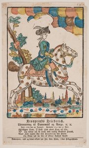 Il principe ereditario Federico a cavallo