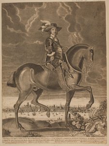 Oliver Cromwell a cavallo