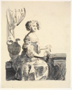 Ritratto di una signora seduta, mezza figura