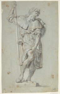 Disegno di una statua di soldato da Ubekendt