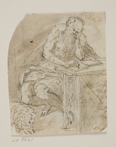 San Girolamo nel suo studio da Ubekendt Ubekendt