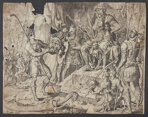 Davide che taglia la testa di Golia da Ubekendt efter Maarten van Heemskerck