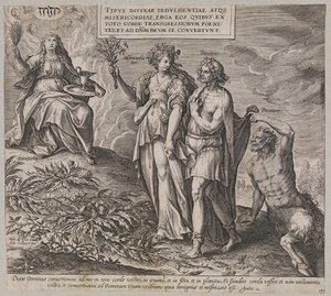 Titolo, allegoria della penitenza e della coscienza di colpa da Ubekendt efter Maerten de Vos