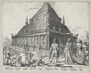 Le otto meraviglie del mondo da Ubekendt efter Philips Galle efter Maarten van Heemskerck
