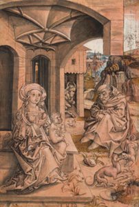 La Sacra Famiglia da Ubekendt tysk sidste tiår af 1400 tallet