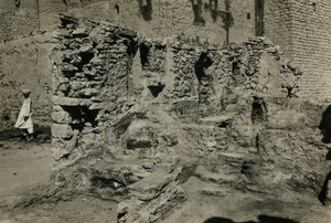 Rovine della chiesa del Monastero di San Simeone, Assuan, Egitto, fotografia di Ugo Monneret de Villard da Ugo Monneret de Villard