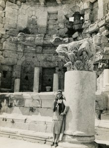 Il ninfeo, città greco-romana di Gerasa (oggi Jerash), fotografia di Ugo Monneret de Villard, 1930 ca.