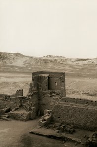 Torre occidentale del monastero di San Simeone, Assuan, Egitto, fotografia di Ugo Monneret de Villard da Ugo Monneret de Villard