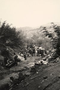 Soldati italiani della Prima Guerra Mondiale a Podgora, sul fronte italo-austriaco da Ugo Ojetti