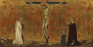 Cristo crocifisso con donatori da Ugolino di Nerio