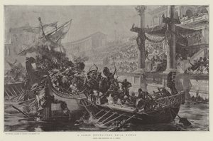 Una spettacolare battaglia navale romana
