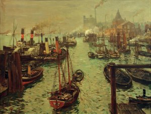 Il porto di Amburgo da Ulrich Hubner