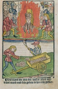 Jan Hus bruciato sul rogo al Concilio di Costanza, da 
