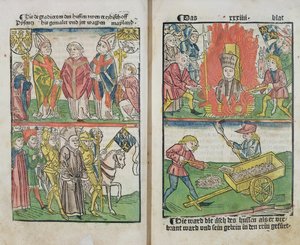 Jan Hus bruciato sul rogo al Concilio di Costanza, da 