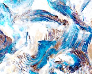 Vortici blu fluidi da Uma Gokhale