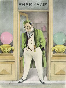 Il farmacista Homais, illustrazione per 
