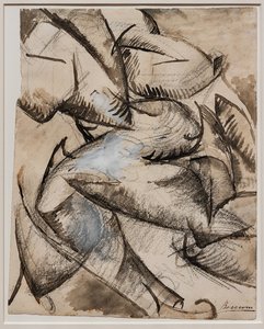 Voglio vedere le forme umane in movimento (Muscoli in movimento) da Umberto Boccioni
