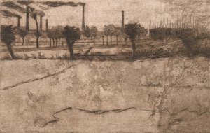 Paesaggio con impianti industriali, 1909