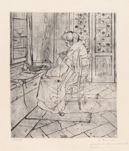 Mia madre che lavora da Umberto Boccioni