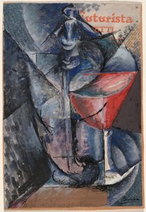Natura morta: Bicchiere e sifone da Umberto Boccioni