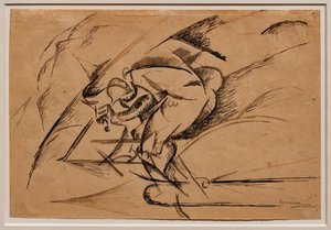 Studi per il dinamismo di un ciclista da Umberto Boccioni
