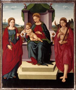 Madonna in trono tra Santa Maddalena e San Sebastiano da Umbrian School