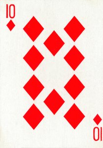 10 di Quadri da un mazzo di carte da gioco Goodall & Son Ltd. da Unbekannt
