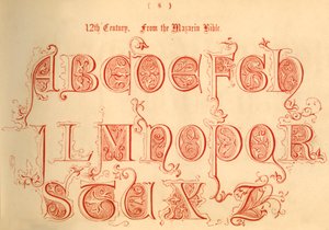 12° secolo. Dalla Bibbia di Mazarin, 1862 da Unbekannt