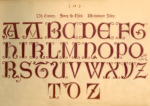 XIII secolo. Enrico III. Abbazia di Westminster, 1862 da Unbekannt