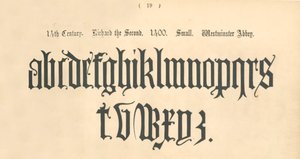 XIV secolo. Riccardo II. 1400. Piccolo. Abbazia di Westminster, 1862 da Unbekannt