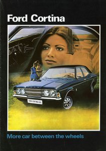 Copertina della Brochure di Vendita della Ford Cortina Mk3 del 1972