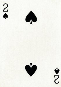 2 di picche da un mazzo di carte da gioco Goodall & Son Ltd., c1940