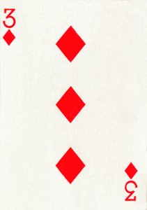 3 di Quadri da un mazzo di carte da gioco Goodall & Son Ltd. da Unbekannt