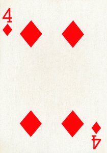 4 di Quadri da un mazzo di carte da gioco Goodall & Son Ltd. da Unbekannt