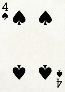 4 di picche da un mazzo di carte da gioco Goodall & Son Ltd., c1940 da Unbekannt