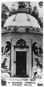 Tempio Badaga, Colline Nilgiri, India, c1925 da Unbekannt