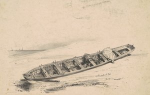Una lancia spiaggiata, XIX secolo da Unbekannt