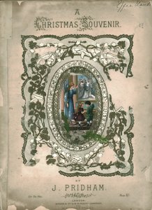 Un souvenir di Natale, copertina di spartito musicale, c1860s da Unbekannt